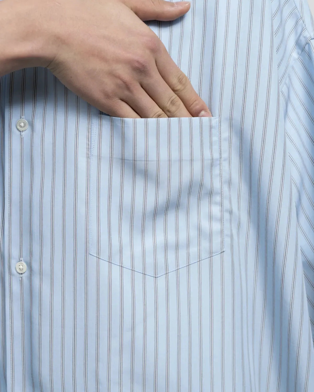Graphpaper / SIDOGRAS S/S Oversized Band Collar Shirt (GM262-50030)