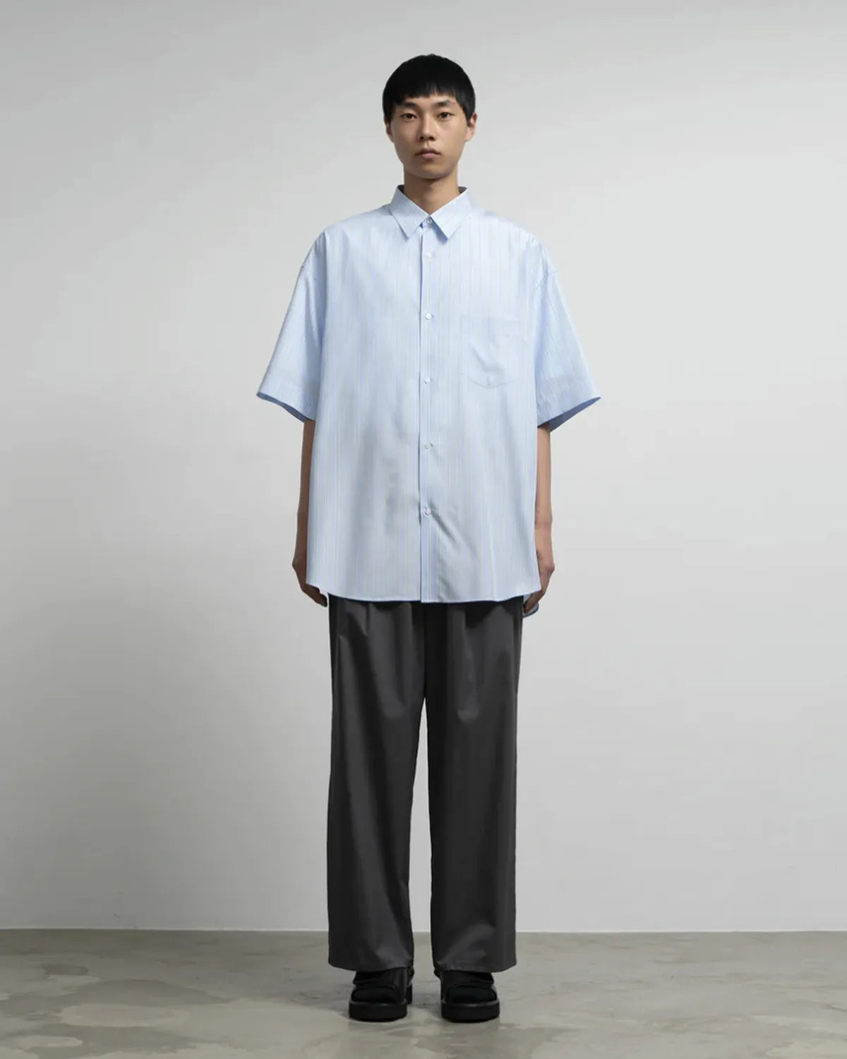 Graphpaper / SIDOGRAS S/S Oversized Regular Collar Shirt (GM262-50029)