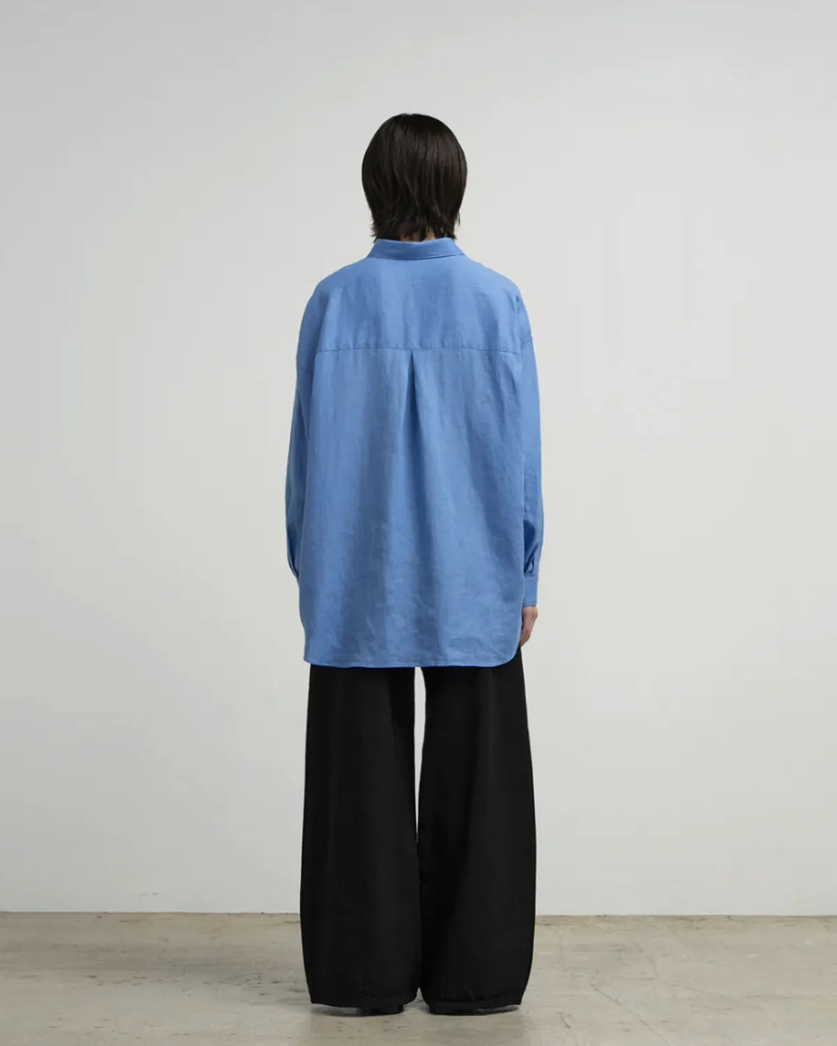 Graphpaper / Linen L/S Oversized Regular Collar Shirt (GL262-50043B)