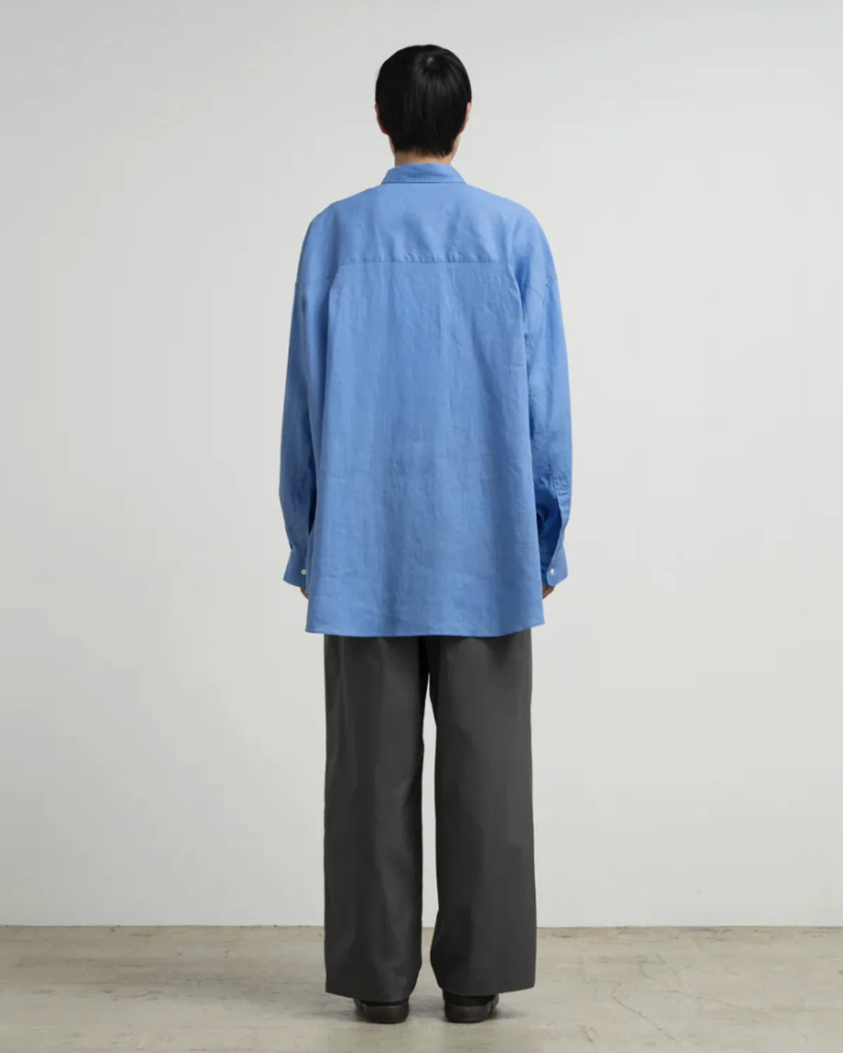 Graphpaper / Linen L/S Oversized Regular Collar Shirt (GM262-50039B)