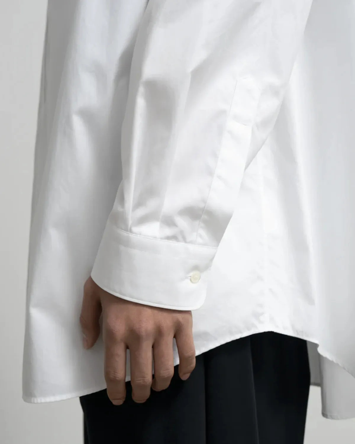 Graphpaper / High Count Regular Collar Round Cut Oversized Shirt (GM263-50030B)