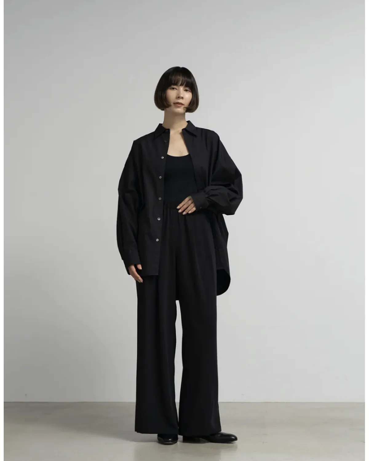 Graphpaper / Satin Easy Wide Pants (GL263-40091B)