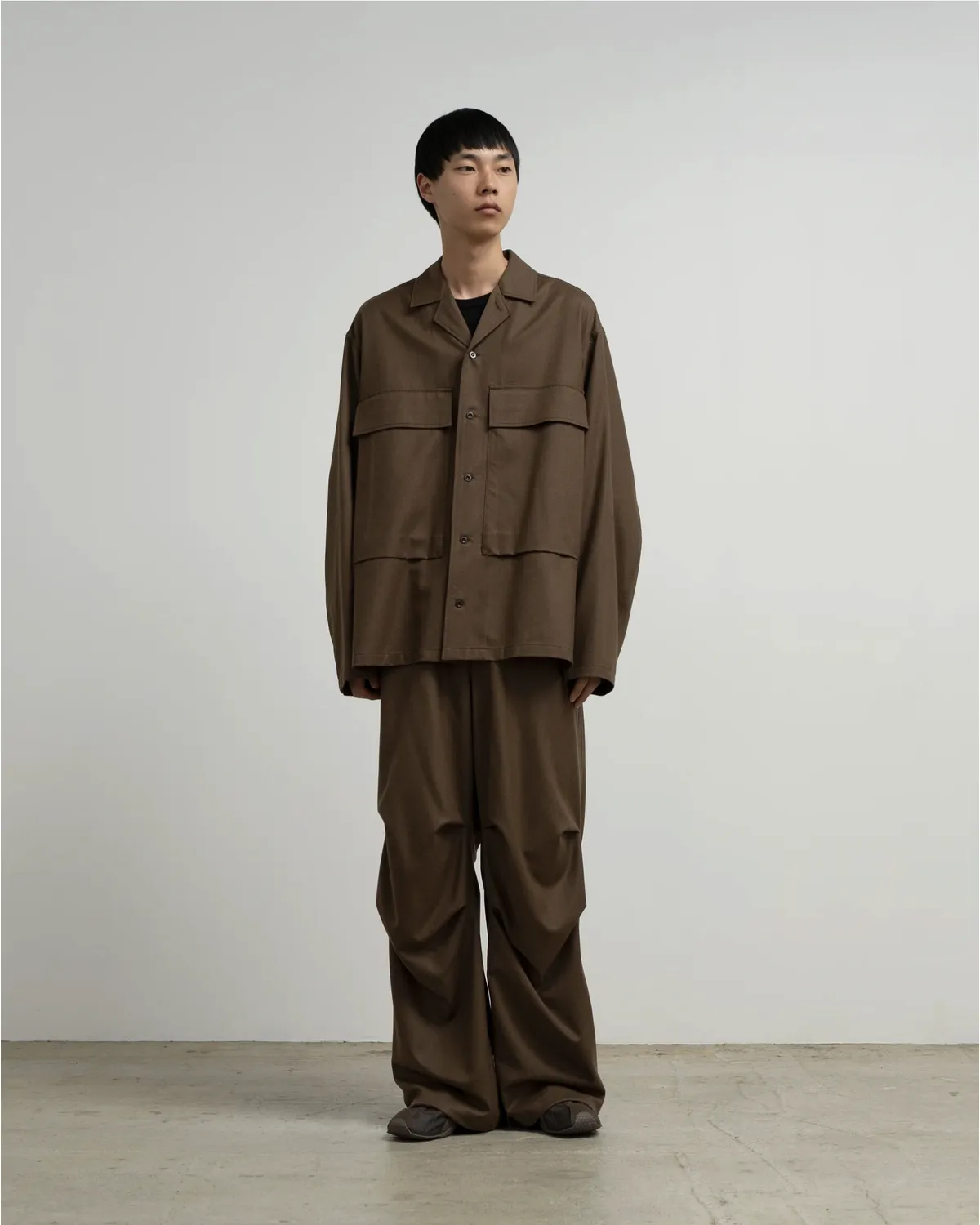 Graphpaper / Fine Wool Saxony Military Pants (GM263-40432)