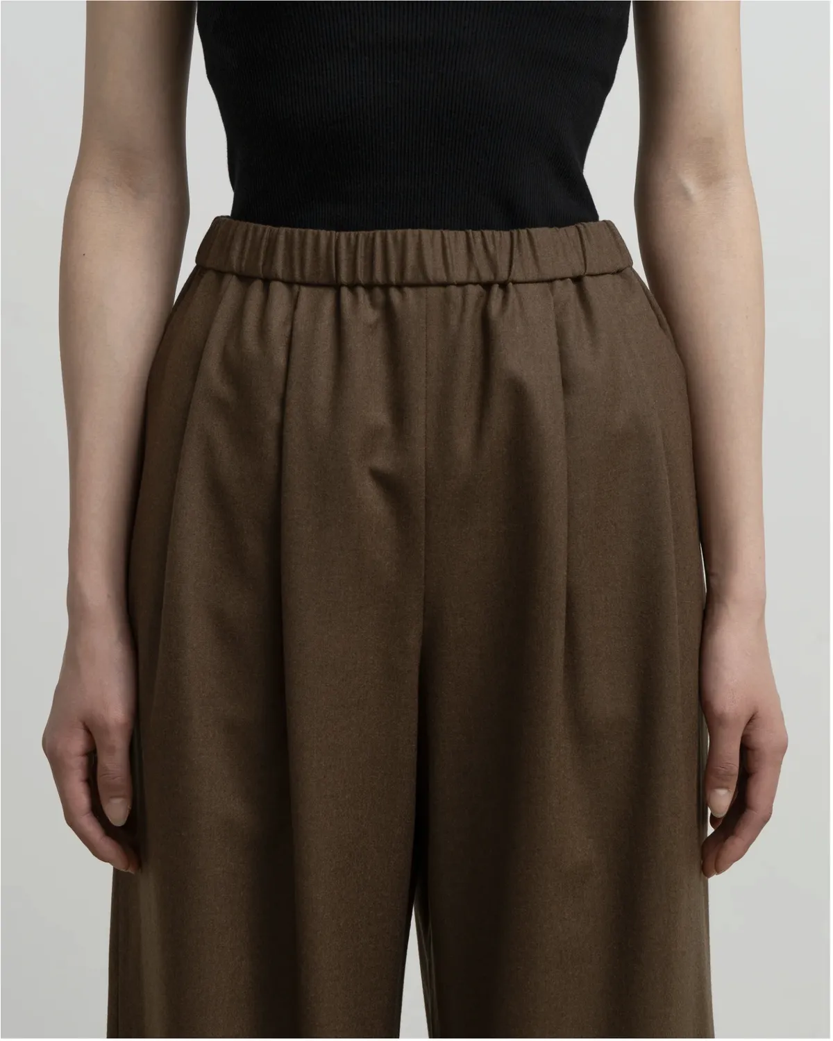 Graphpaper / Fine Wool Saxony Easy Wide Pants (GL263-40434)