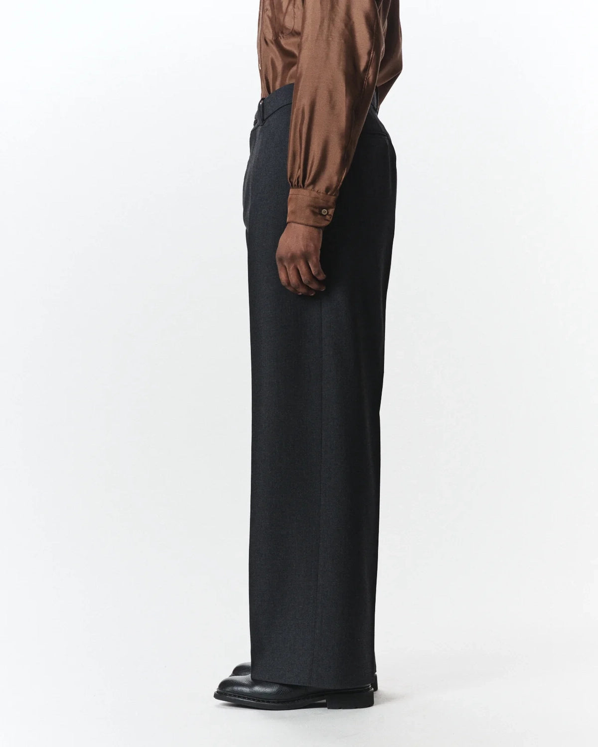 MARKAWARE / Organic Wool Survival Cloth® Flat Front Wide Trousers (A26C07PT03C)