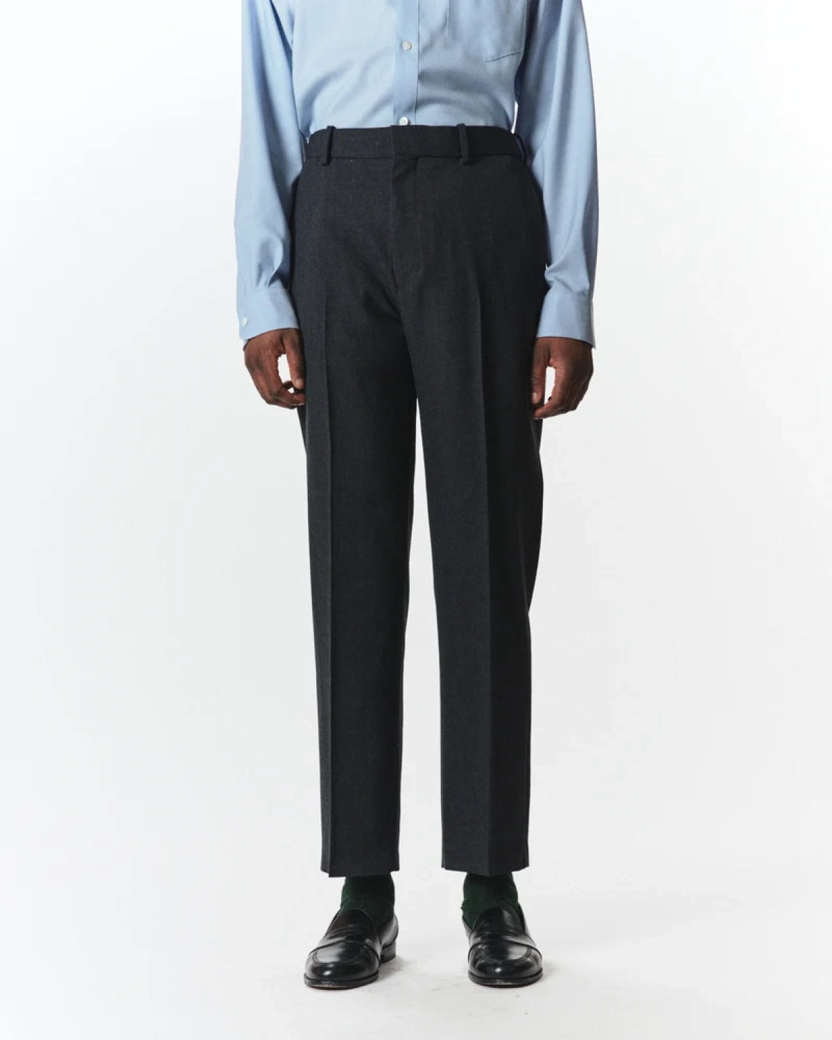 MARKAWARE / Organic Wool Survival Cloth / Flat Tapered Trousers (A26C07PT01C)