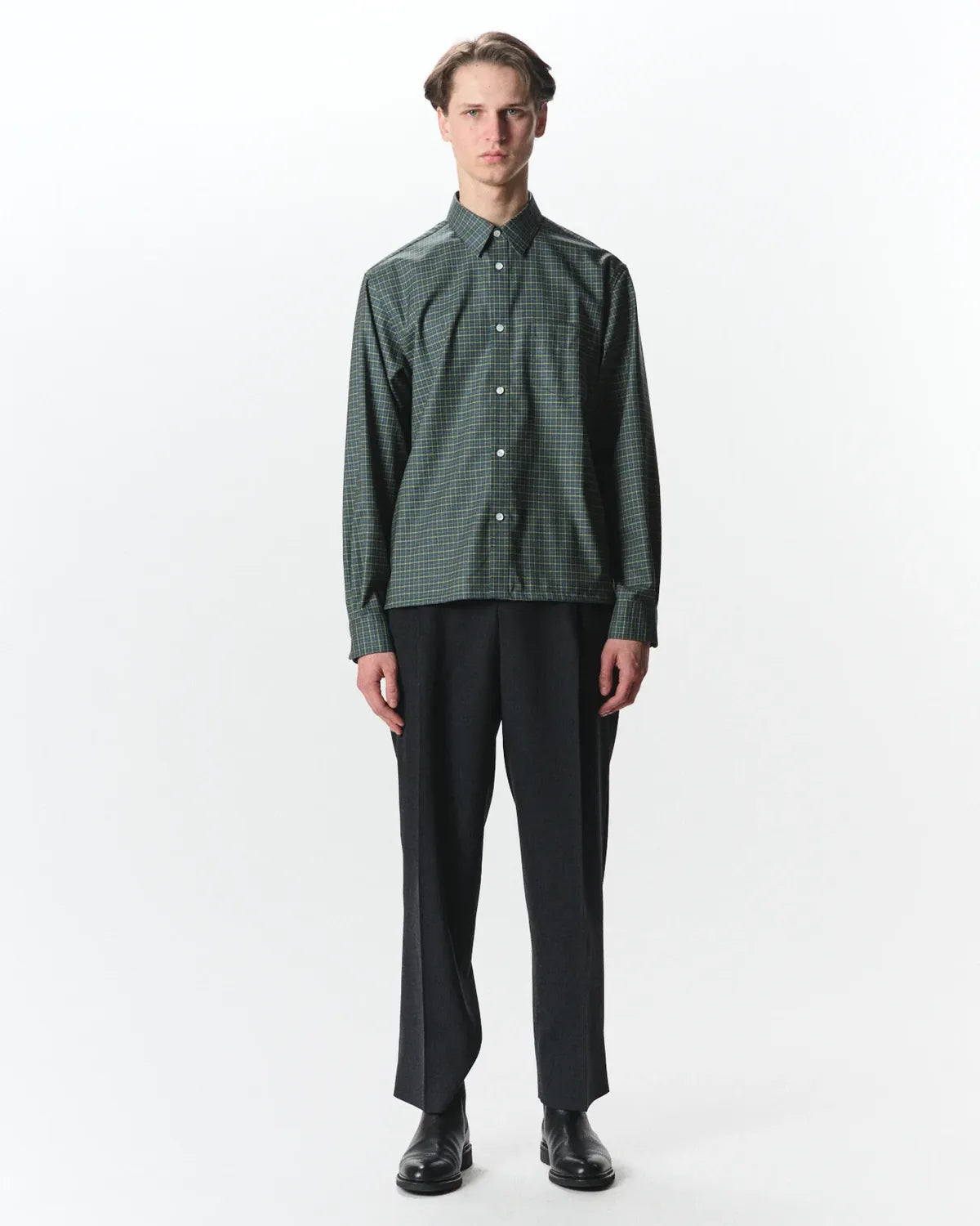 MARKAWARE / Super 160s Washable Wool Oxford / Square Shirt (A26C11SH02C)