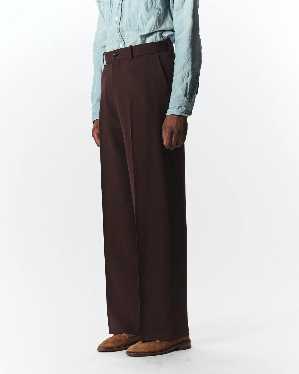MARKAWARE / Organic Wool Survival Cloth® Flat Front Wide Trousers (A26C07PT03C)