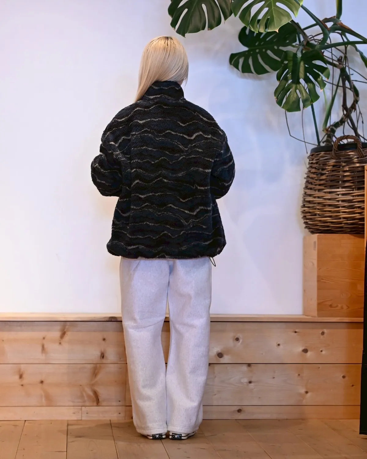 PHEENY / Athletic fleece wide pants (PA25-CS03)