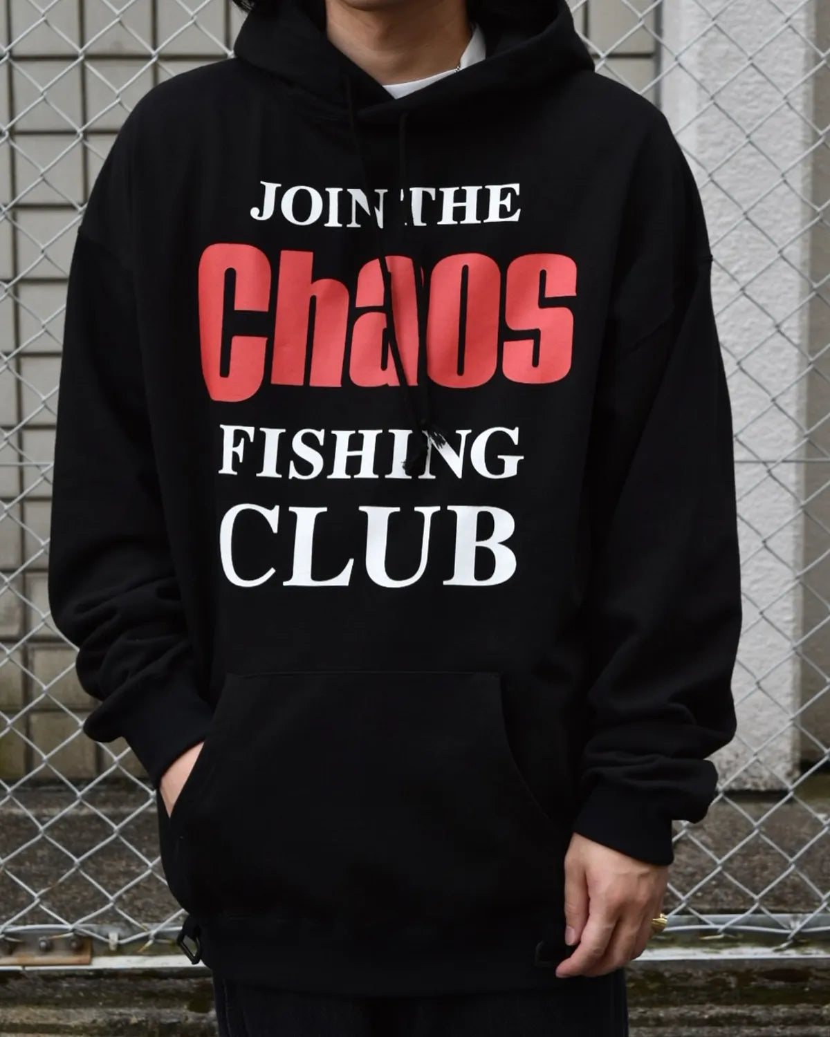 Chaos Fishing Club / Logo Pigment Hoodie (CFC-25AW-CUT02)