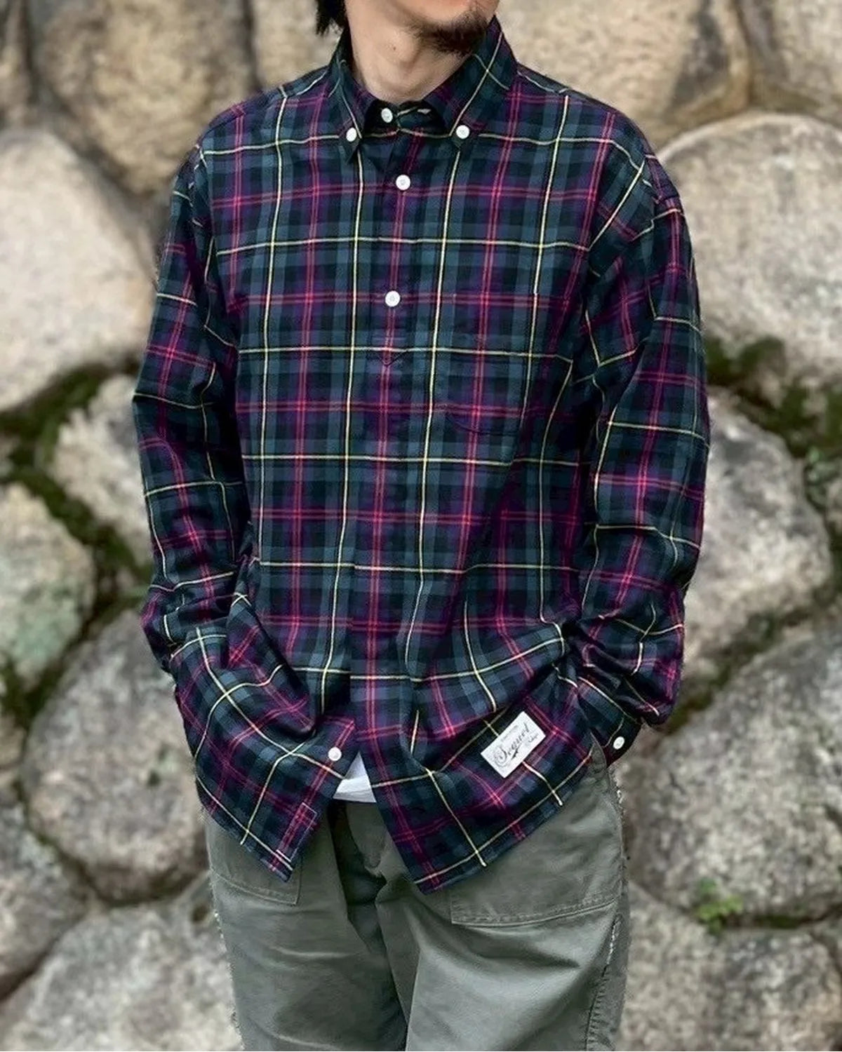 SEQUEL / TARTAN FLYFRONT SHIRT (SQ-25SS-SH-03)
