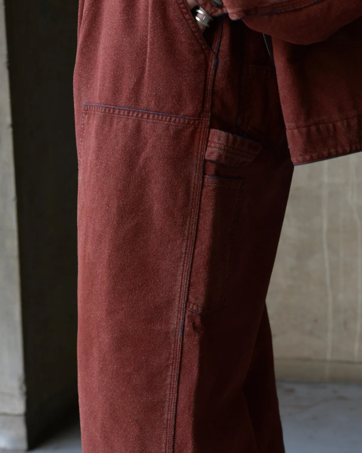 COOTIE PRODUCTIONS® / Grainy Denim Double Knee Painter Pants (CTE-26S120)