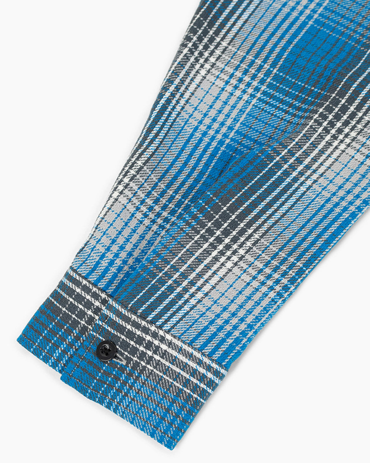 LAD MUSICIAN / COTTON FLANNEL CHECK FRONT ZIP SHIRT (2126-109)