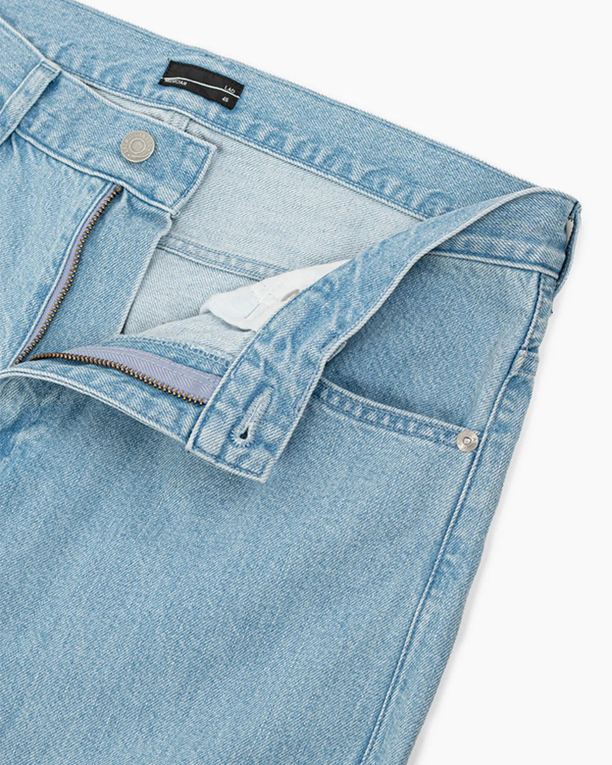 LAD MUSICIAN / 11.5oz BLEACH DENIM STRAIGHT PANTS (2126-513)