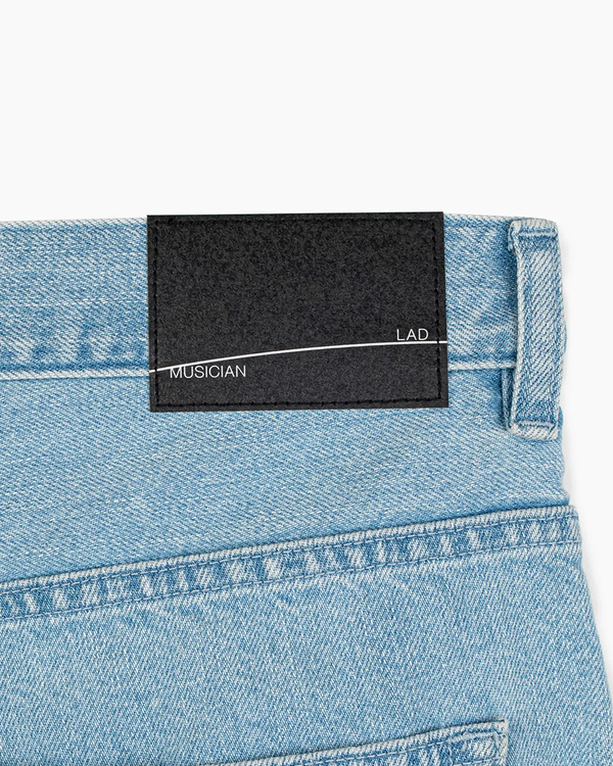LAD MUSICIAN / 11.5oz BLEACH DENIM STRAIGHT PANTS (2126-513)