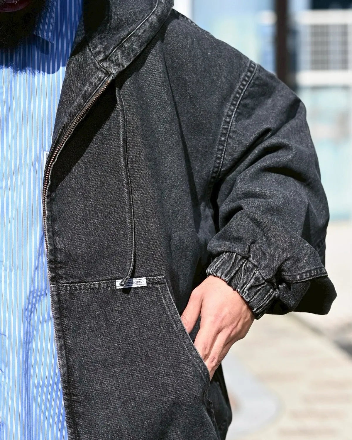 COOTIE PRODUCTIONS® / 12.5oz Denim Zip Up Hooded Jacket (CTE-25A206)