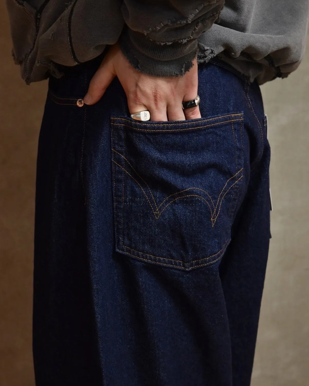 refomed / FRESH MAN DENIM WIDE PANTS by EDWIN "OW" (REPT-ED001)