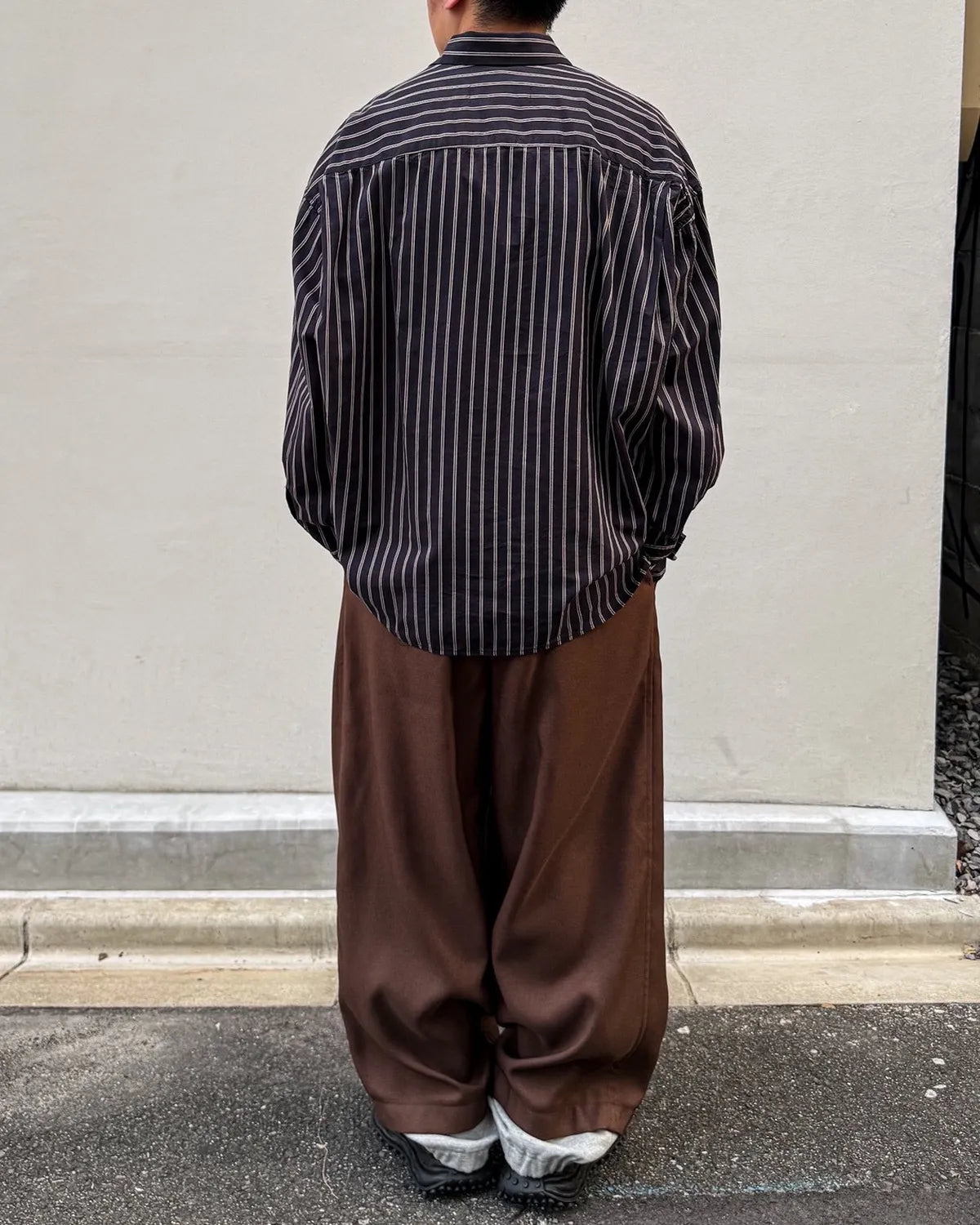 Maison MIHARA YASUHIRO in・stru(men-tal). / C/R STRIPE DRESS SHIRT (I17SH132)