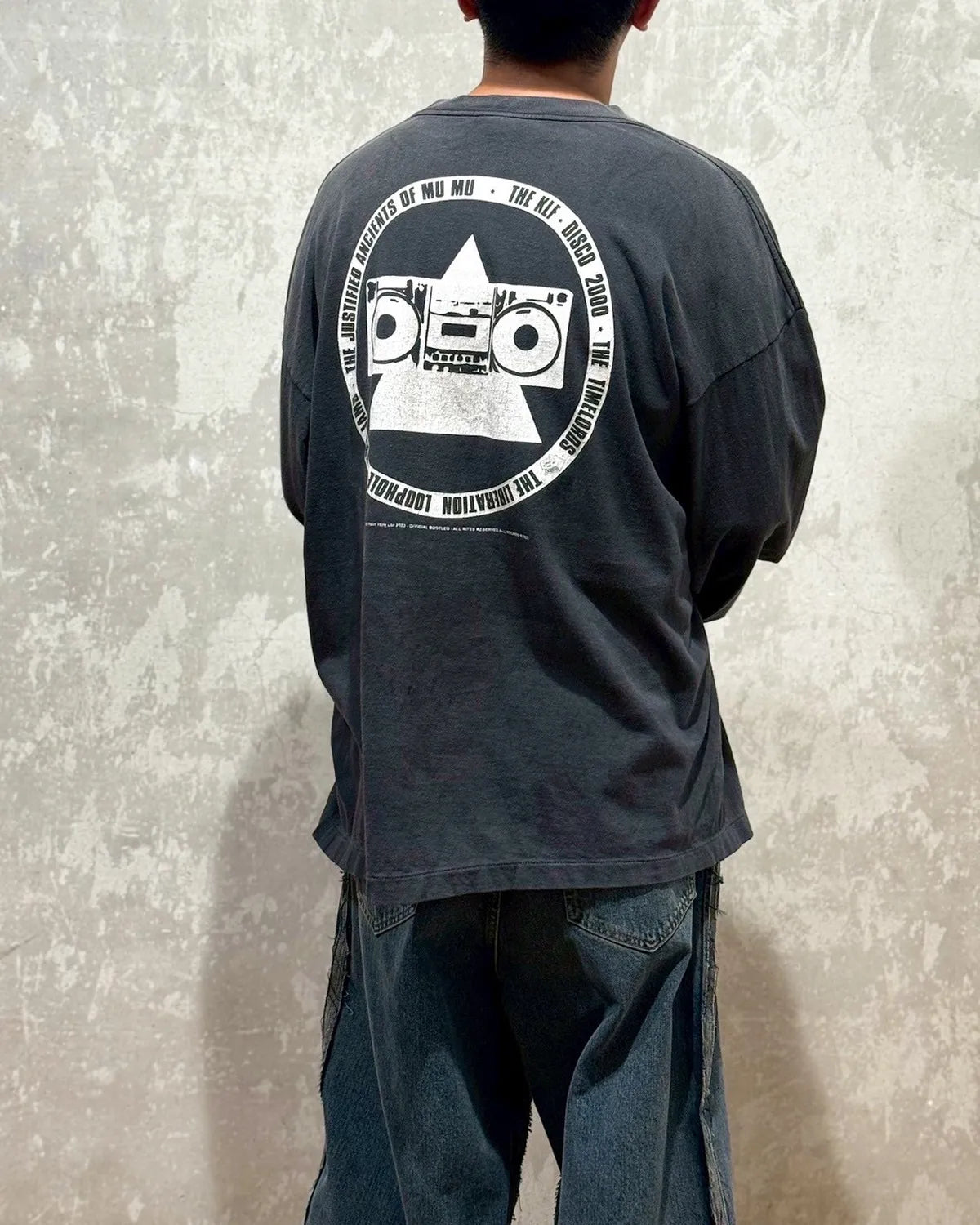 ©︎SAINT Mxxxxxx × The KLF / KLF_LS_TEE_WHITE KLF (SM-HR1-0000-C03)