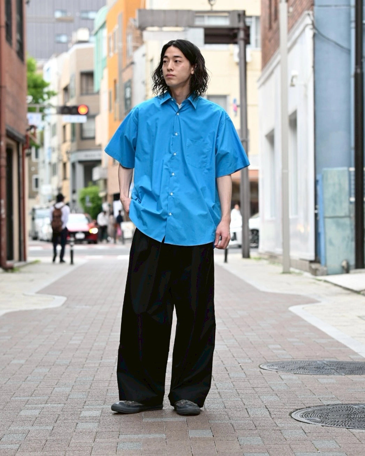MARKAWARE / ORGANIC GIZA TYPEWRITER COMFORT FIT S/S SHIRT (A25B01SH02B)