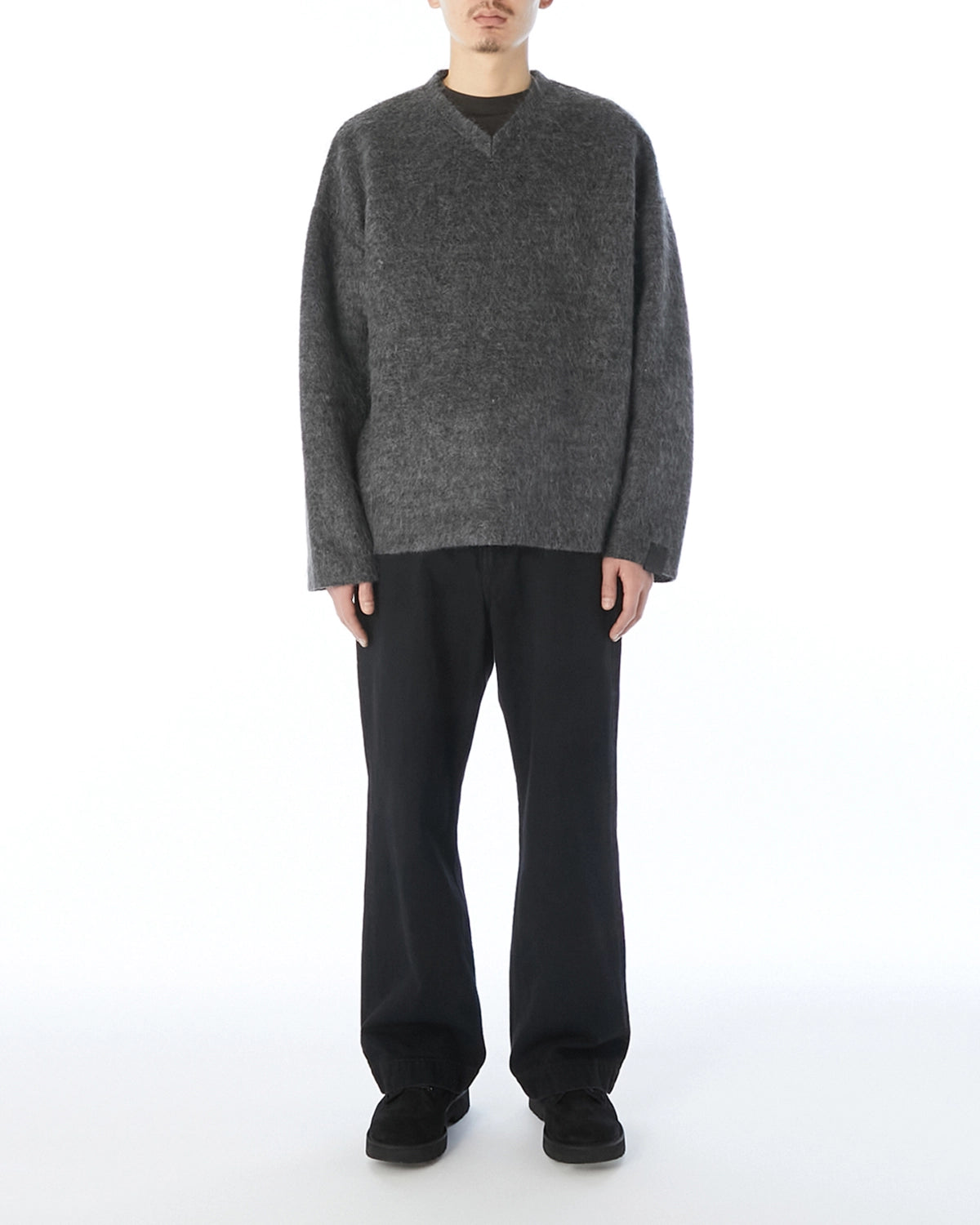 N.HOOLYWOOD COMPILE / REVERSIBLE V-NECK KNIT PULLOVER (2262-CS01-024)