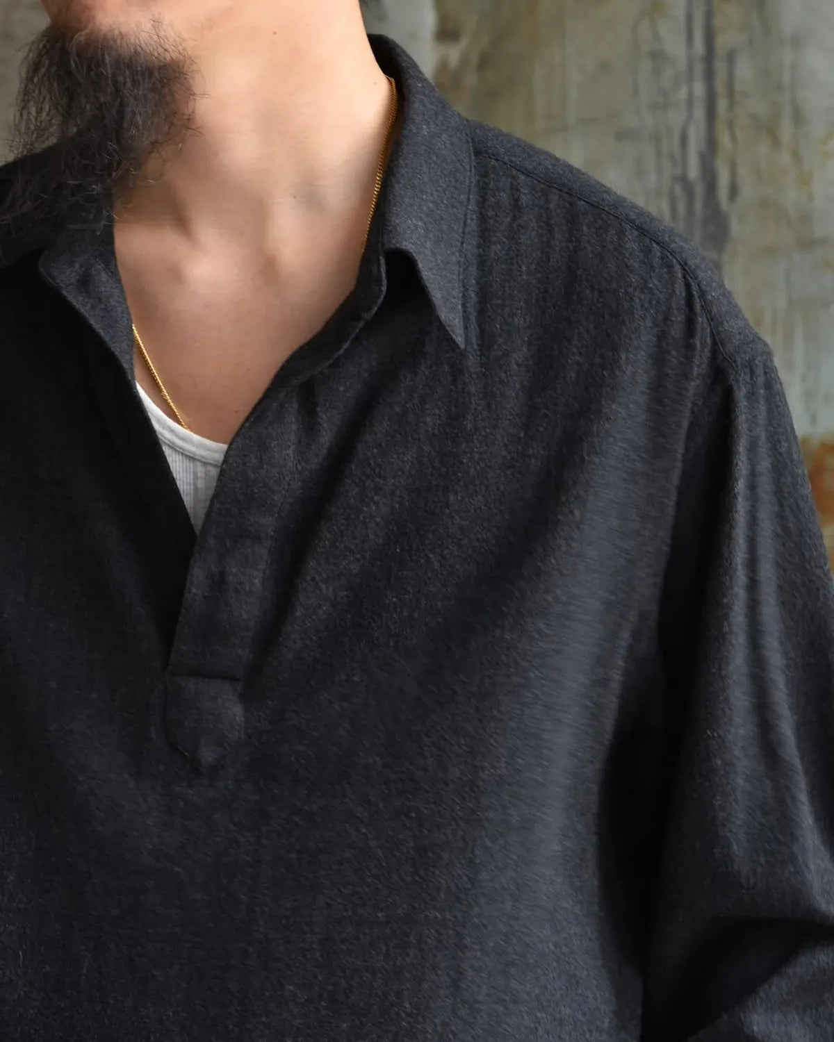 A.PRESSE / Wool Skipper Shirt (25AAP-02-11)