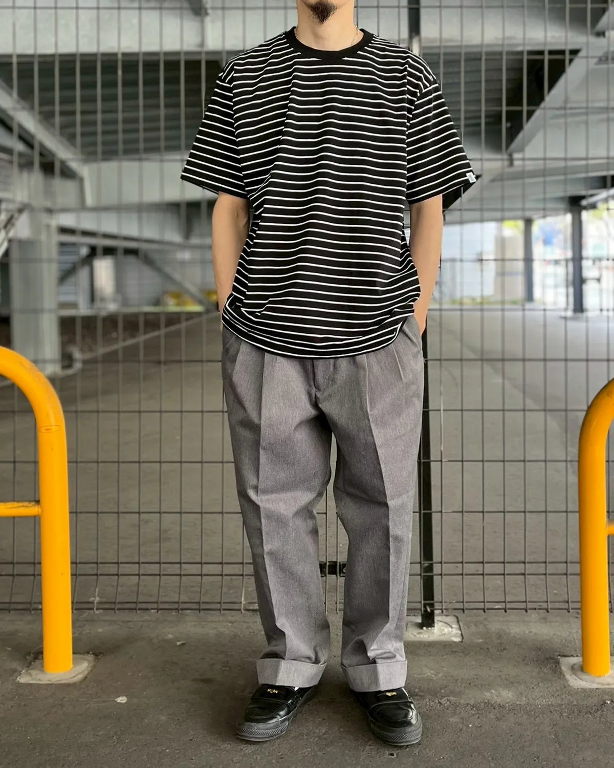 SEQUEL / BORDER T-SHIRT (SQ-26SS-CS-01)