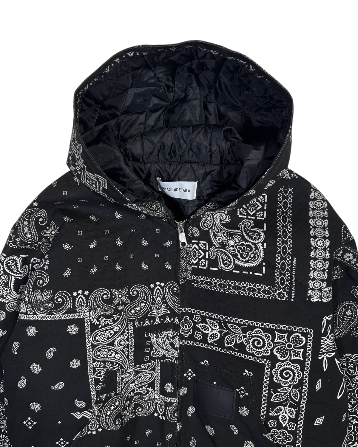 MIYAGIHIDETAKA -Rafu-  / Quilted Hoodie Jacket (MH027)