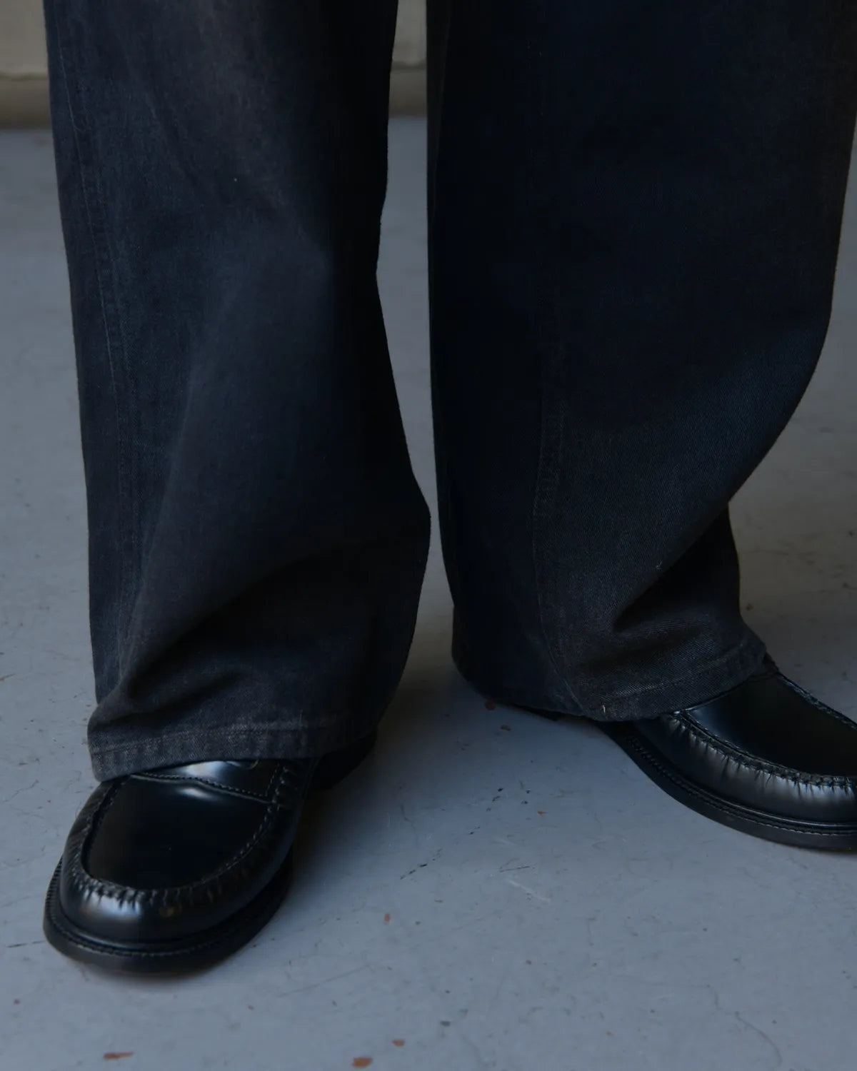A.PRESSE / Vintage Black Denim Work Pants (26SAP-04-35)
