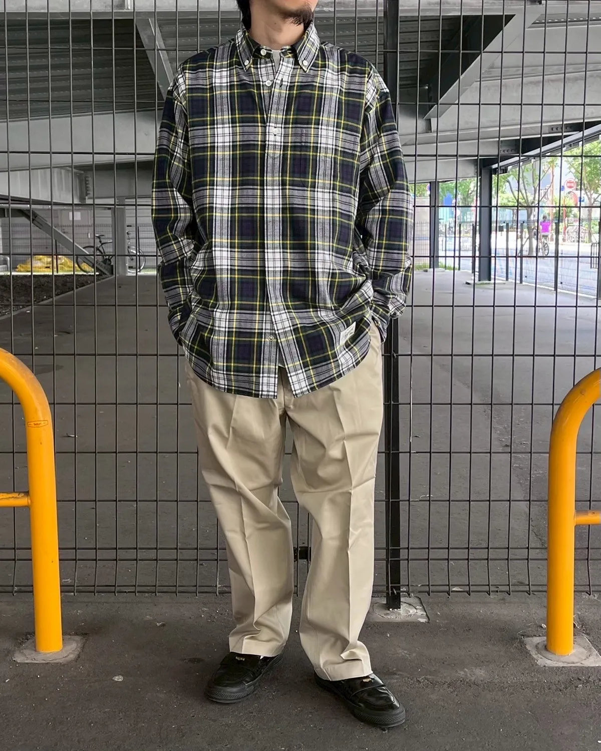 SEQUEL / TARTAN FLYFRONT SHIRT (SQ-25SS-SH-03)
