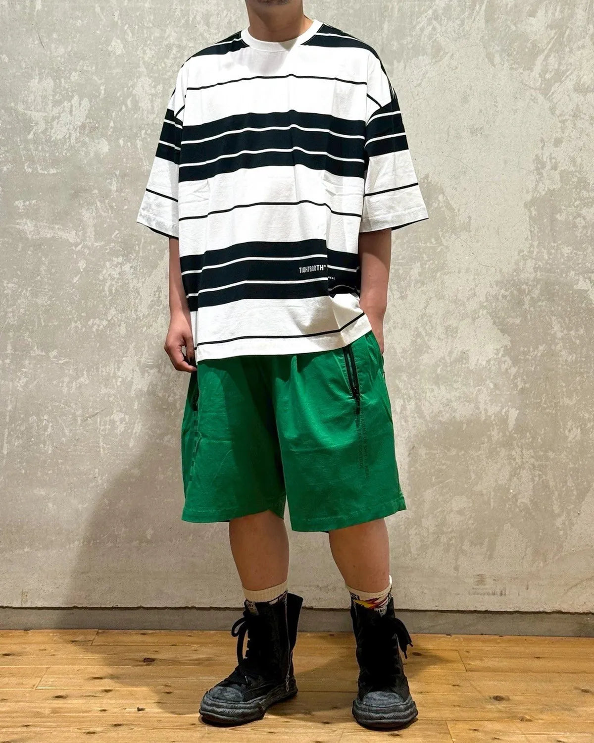 TIGHTBOOTH / BORDER S/S T-SHIRT (00009404)
