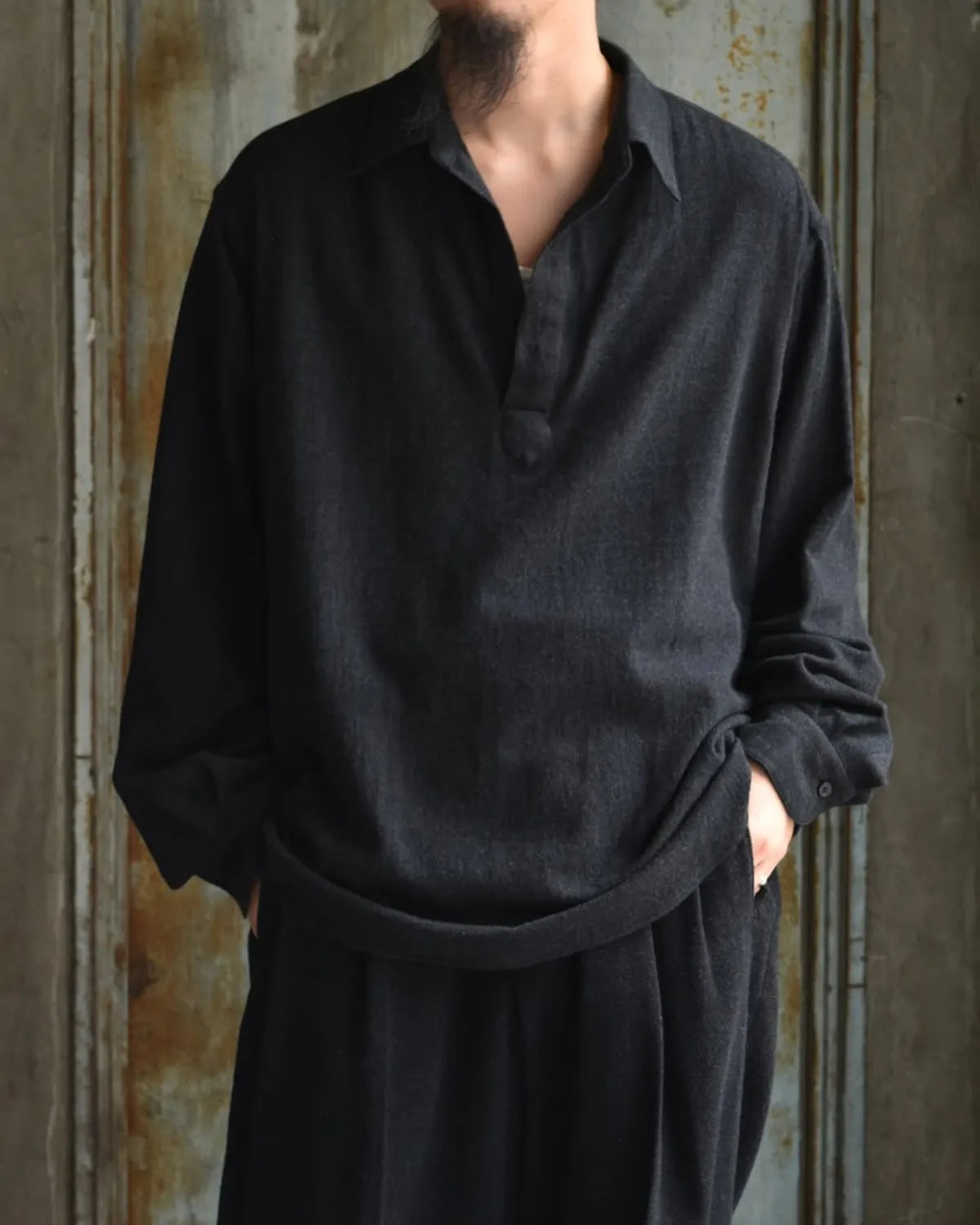 A.PRESSE / Wool Skipper Shirt (25AAP-02-11)