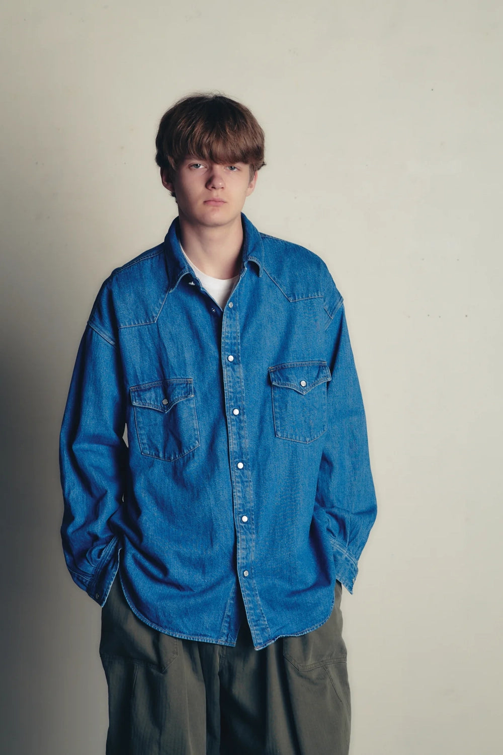 is-ness / WESTERN SHIRTS -Enzyme Wash- (25AW_17_1007AWSH01-1)