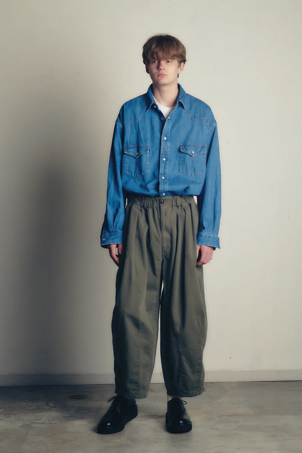 is-ness / WESTERN SHIRTS -Enzyme Wash- (25AW_17_1007AWSH01-1)