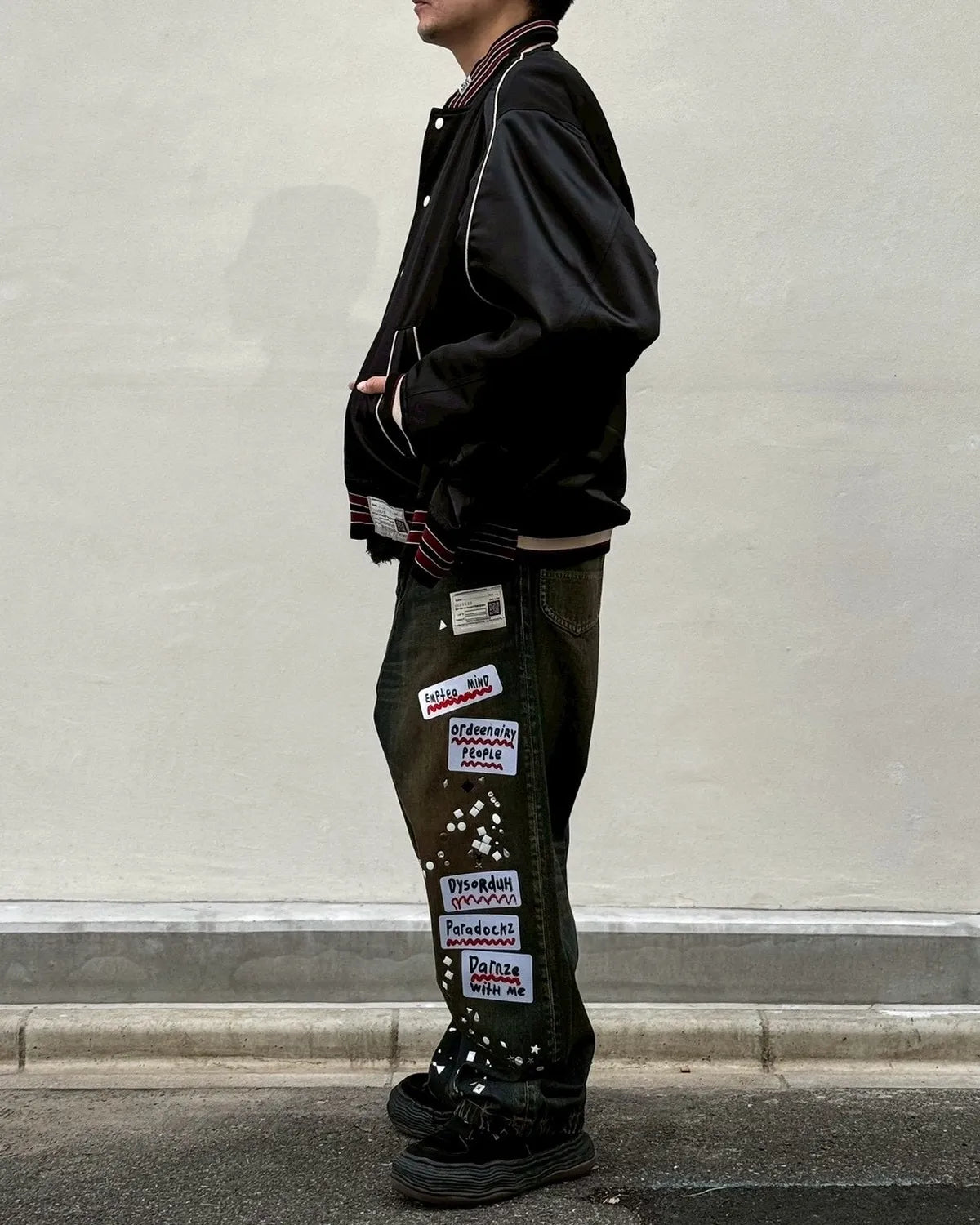 Maison MIHARA YASUHIRO / W SLEEVE STADIUM JKT (A16BL063)