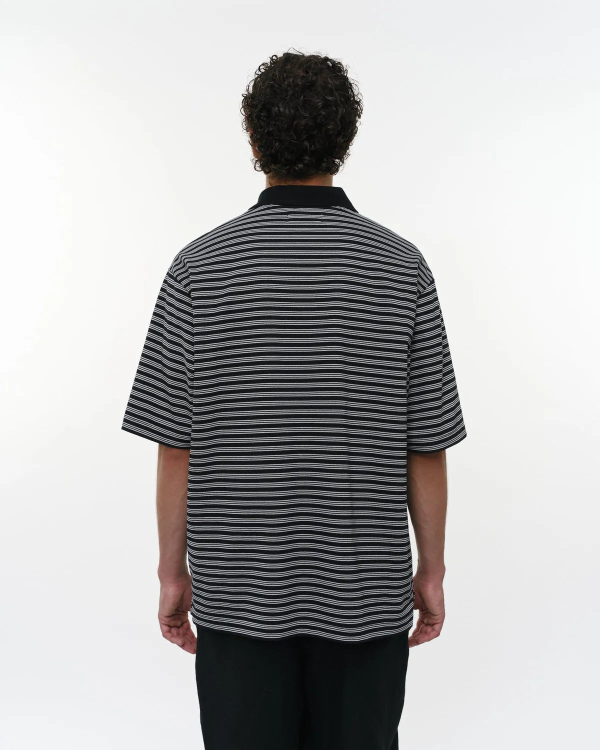 marka / 40//1 Organic Cotton High Twisted Pique One Button Tee S/S (M26A14CS02B)