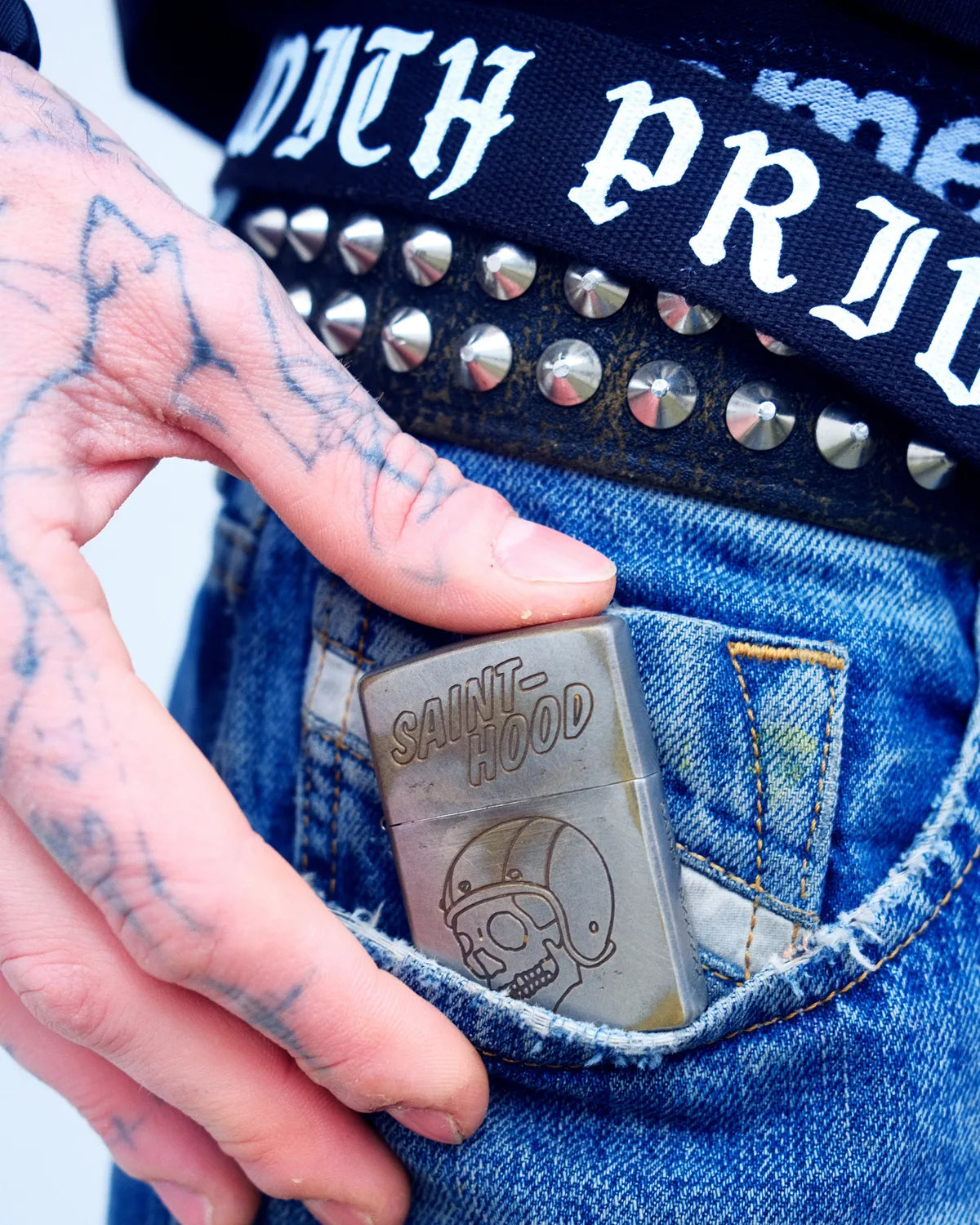 ©︎SAINT Mxxxxxx × NEIGHBORHOOD / STHD . AGED ZIPPO LIGHTER (SM-HR8-0000-C79)