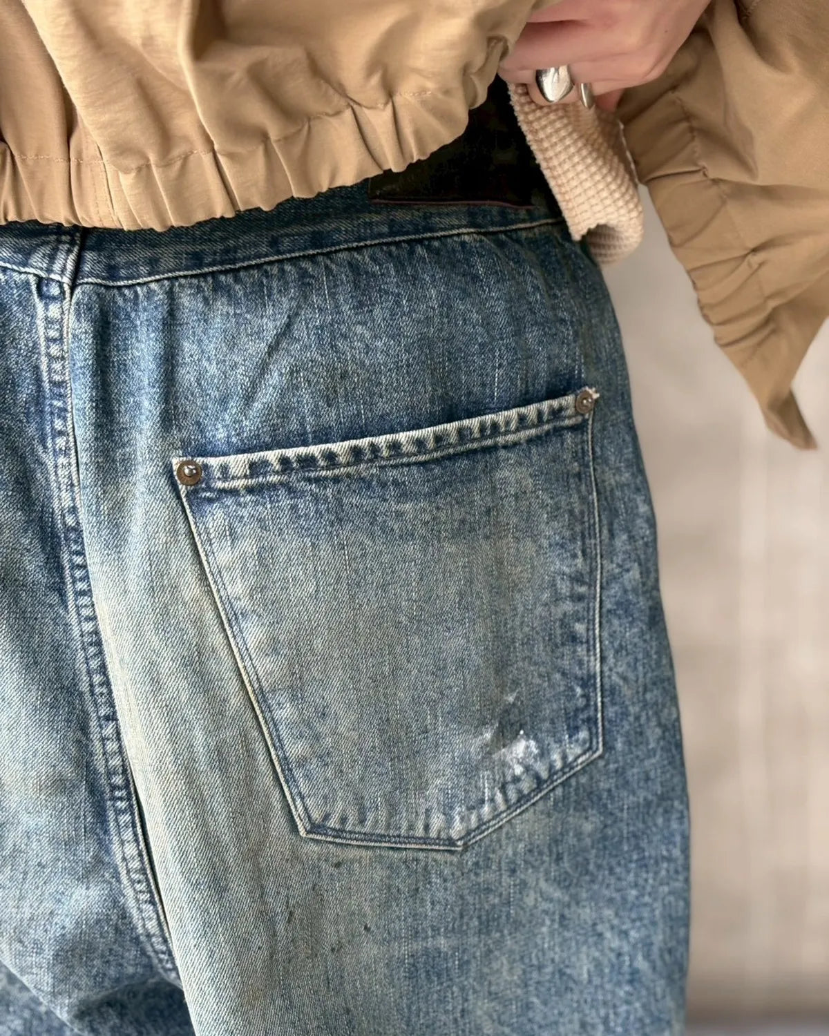 refomed / FRESH MAN DENIM WIDE PANTS "PAINT" (REPT-054P)