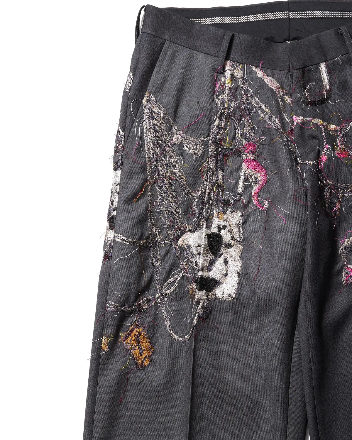 doublet / EMBROIDERED CHAIN TAIL ORED TROUSERS (25AW16PT320)