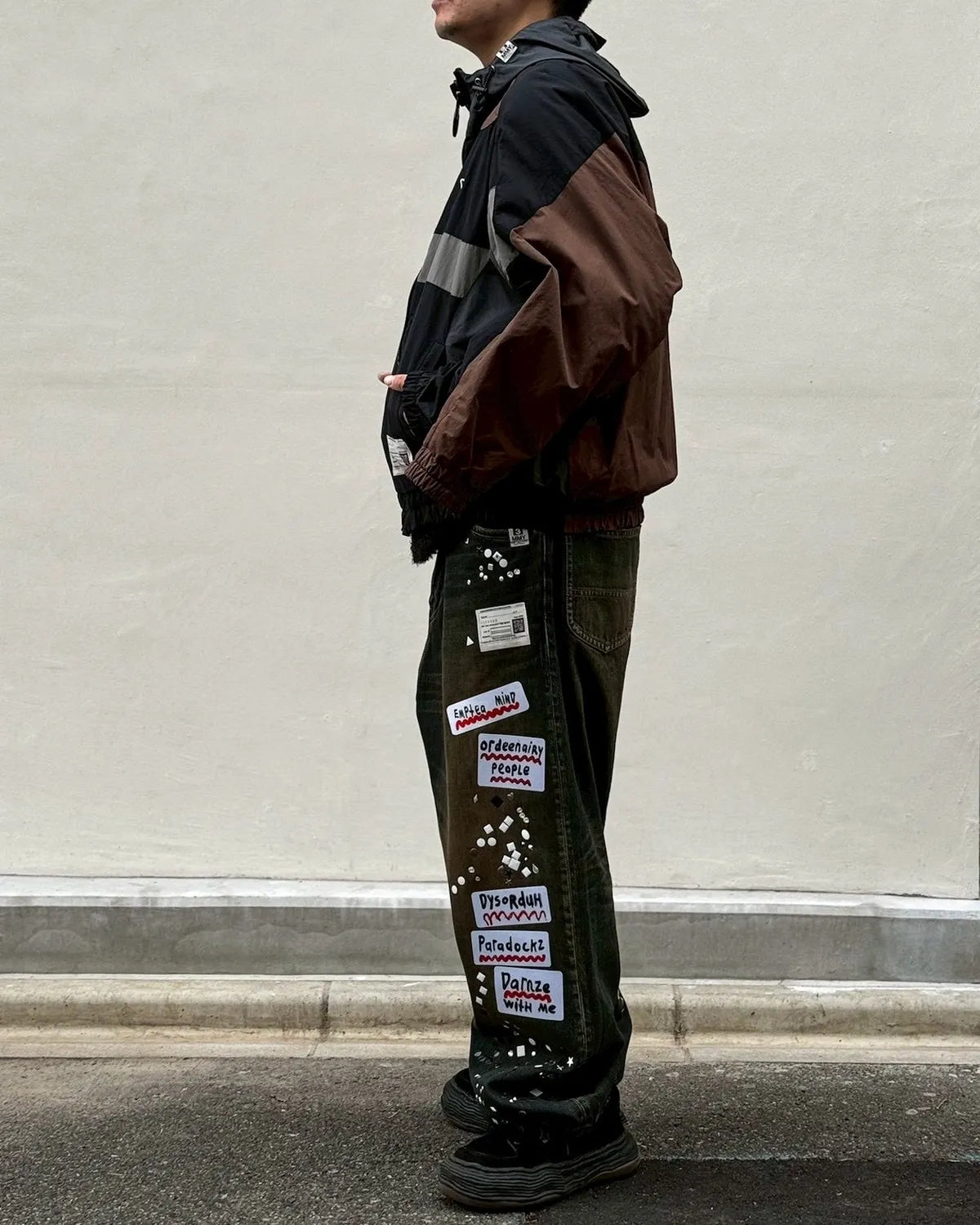 Maison MIHARA YASUHIRO / W SLEEVE NYLON JKT (A16BL062)