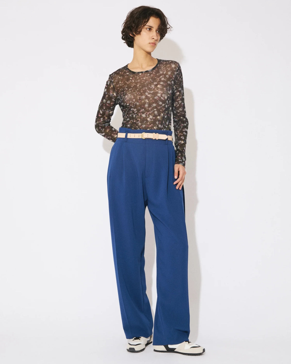 beautiful people / triacetate double cloth side 2tuck pants (1646105030)