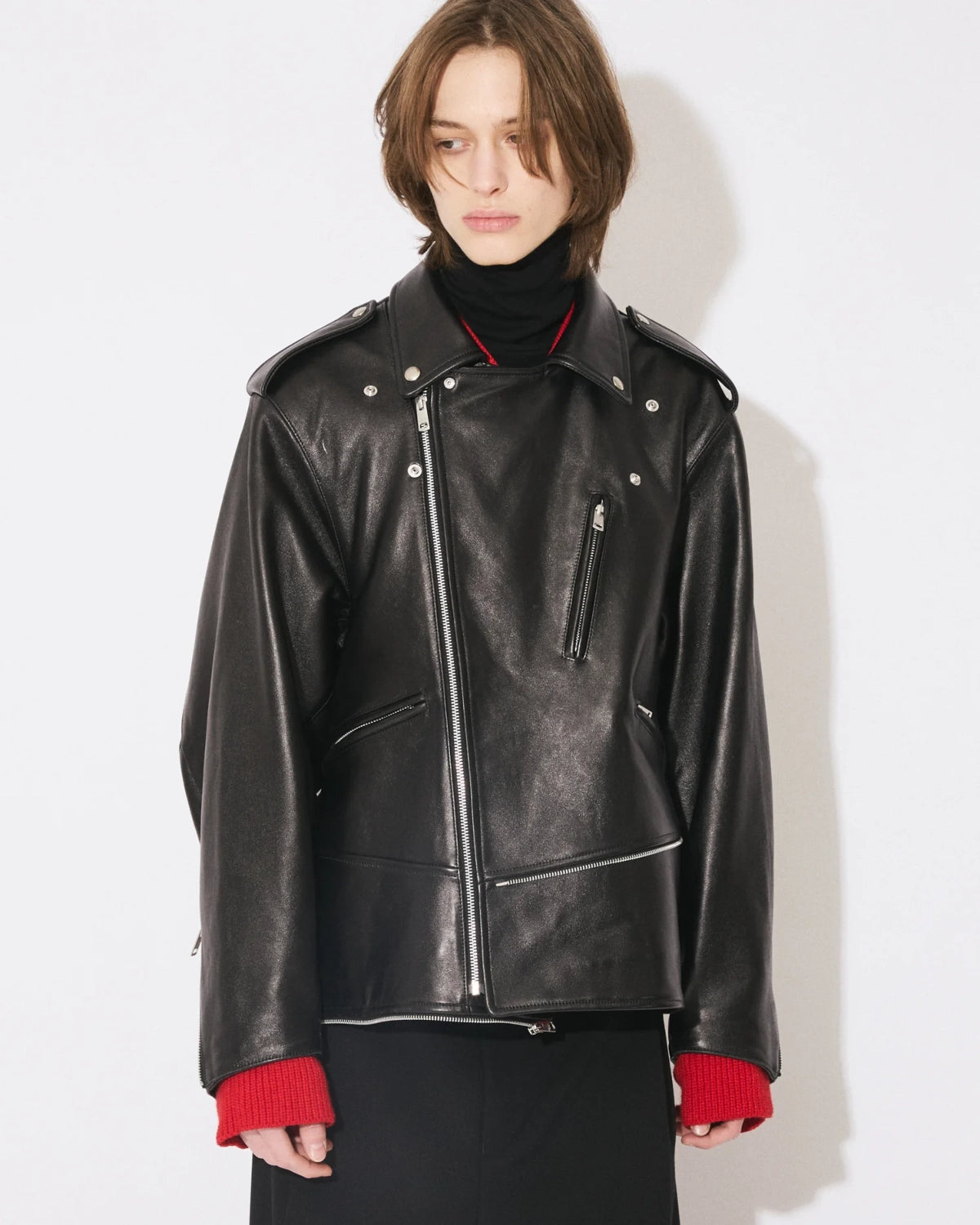 beautiful people / double-end vintage leather GT riders jacket (1646102427)