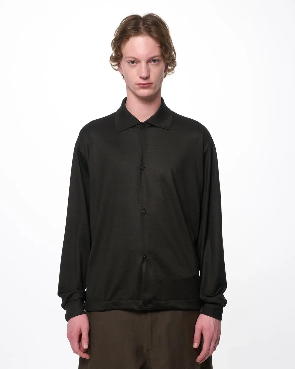marka / Super 100s Washable Wool Jersey / Shirt Cardigan (M26C15CS01C)