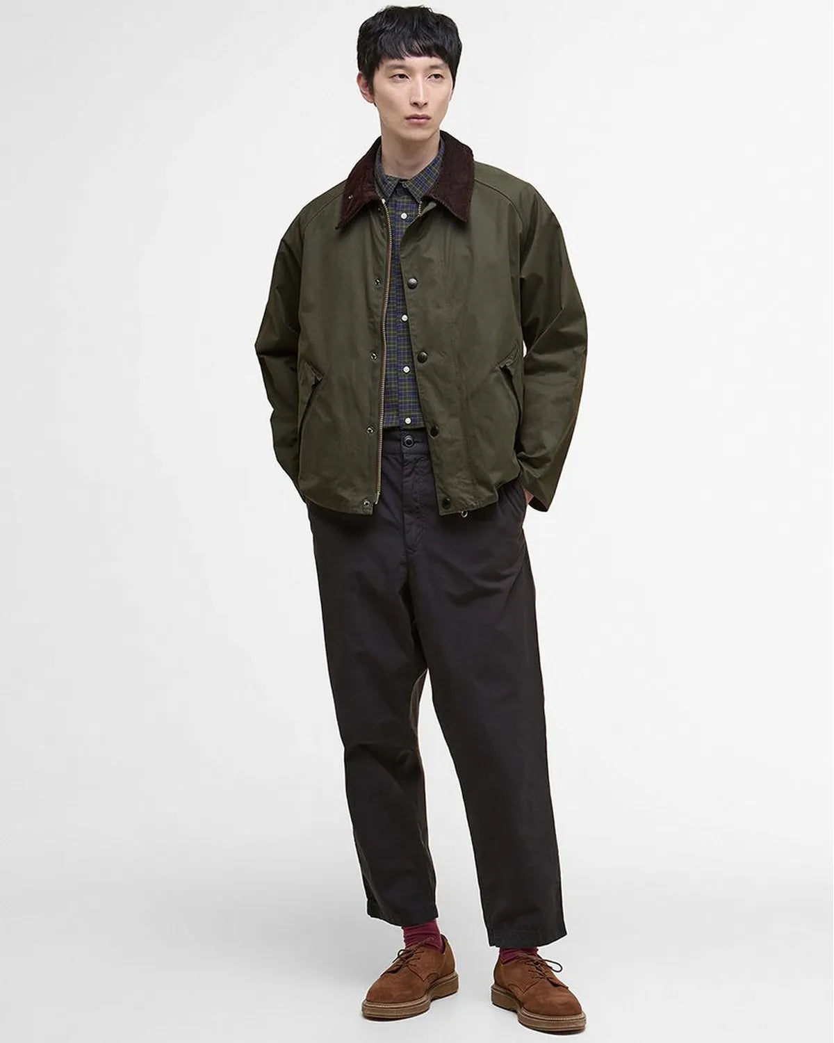 Barbour / 【TRANSPORT / トランスポート】ピーチスキン コットン ショートレングスブルゾン (261MCA0931)