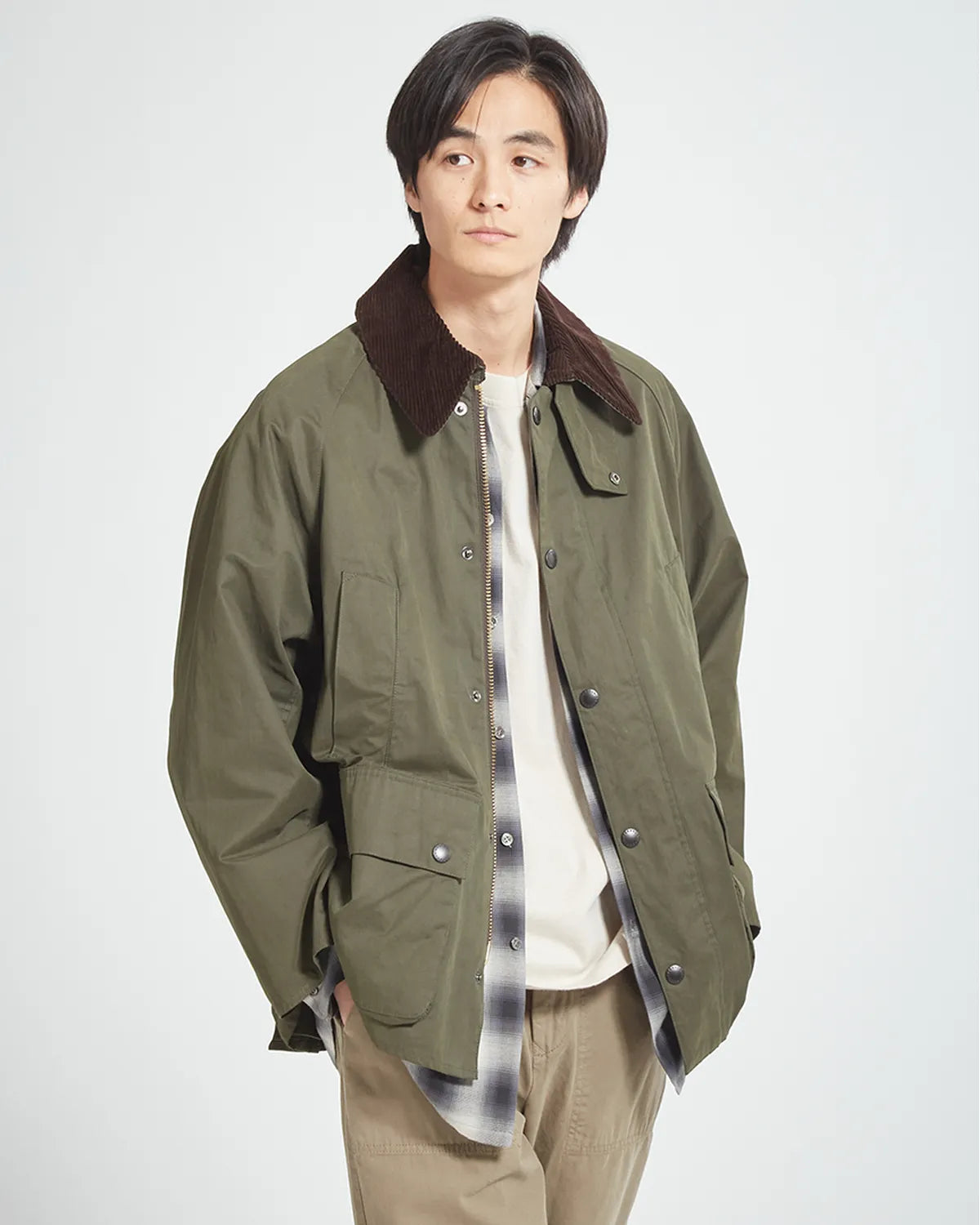 Barbour / 【BEDALE / ビデイル】ピーチスキン コットン ブルゾン (261MCA0933)