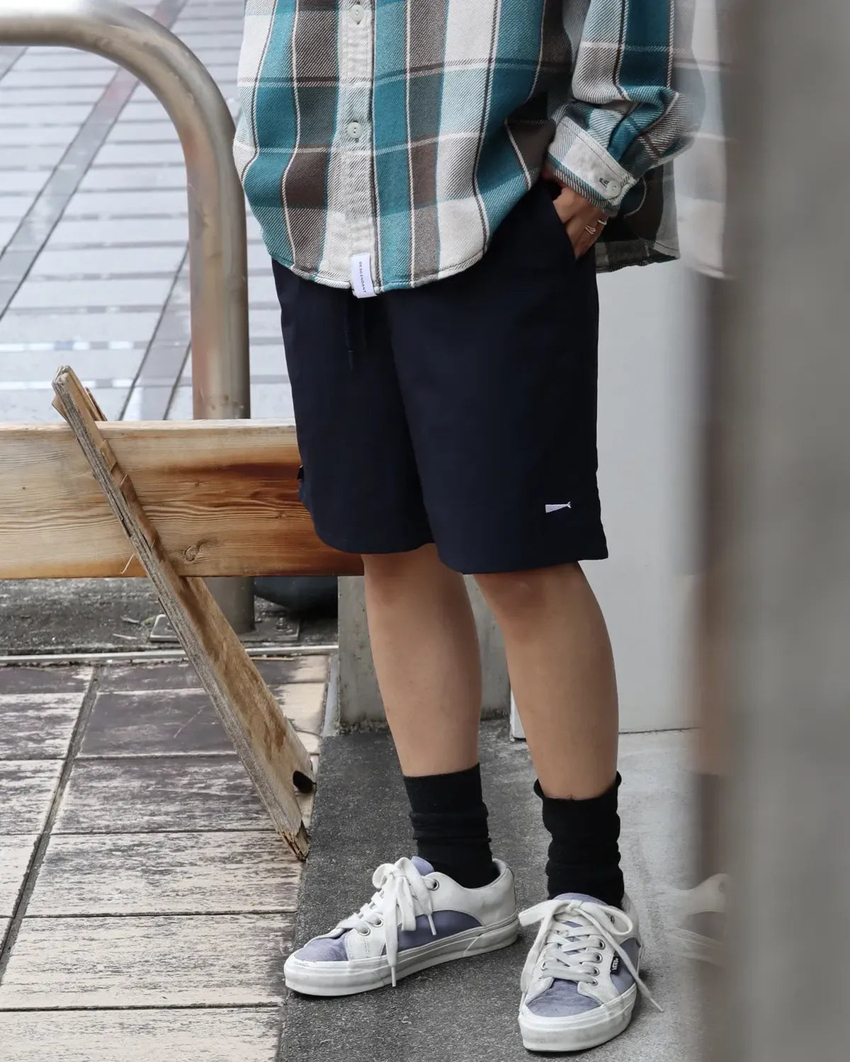 DESCENDANT / TIDE NYLON BEACH SHORTS (261TQDS-PTM04)