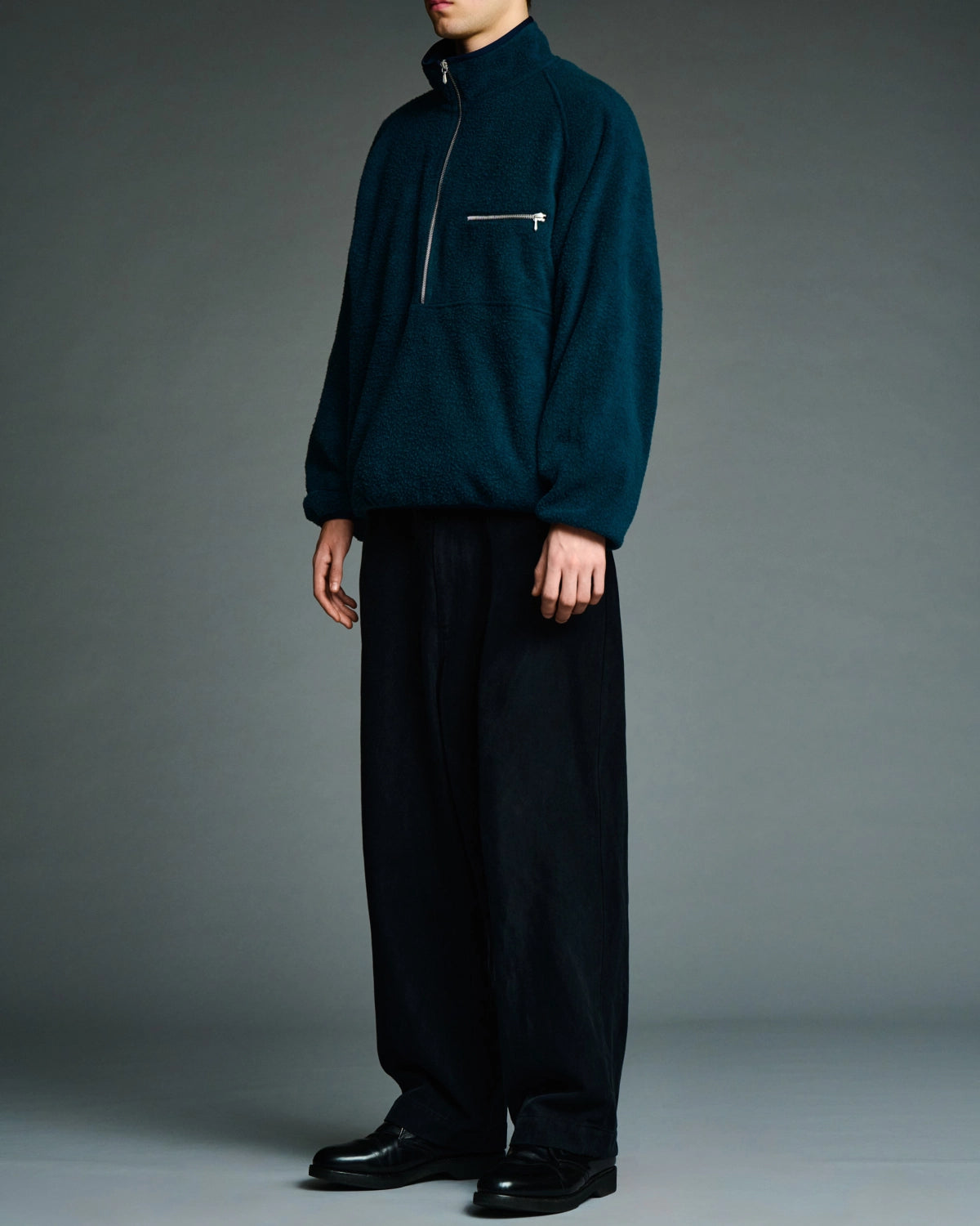 A.PRESSE / Vintage Silk Fleece Harf ZIP Jacket (26AAP-01-29)