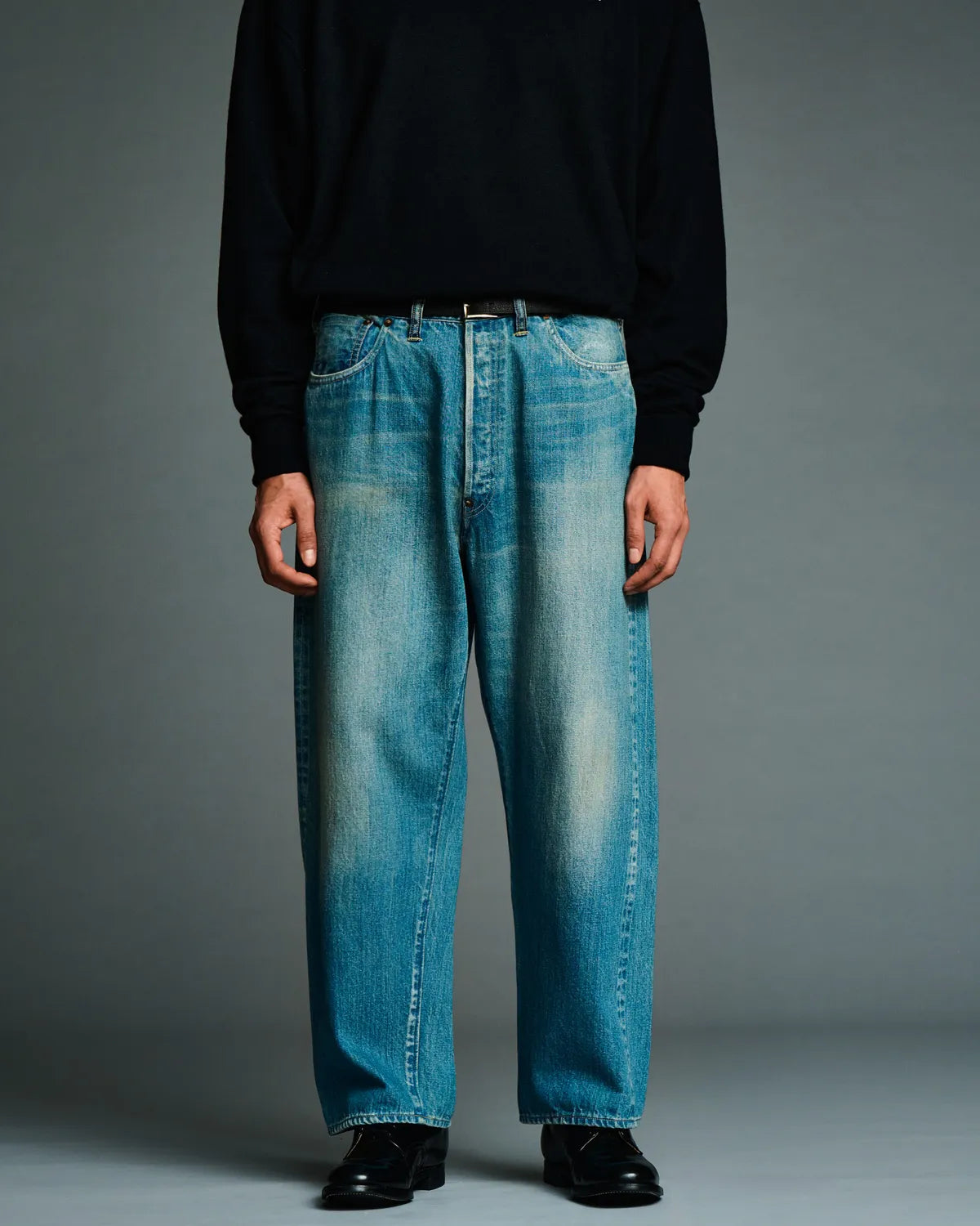 A.PRESSE / No.22 Washed Wide Denim Pants (26AAP-04-29)