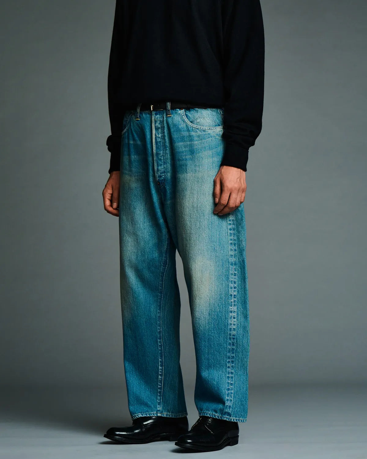 A.PRESSE / No.22 Washed Wide Denim Pants (26AAP-04-29)
