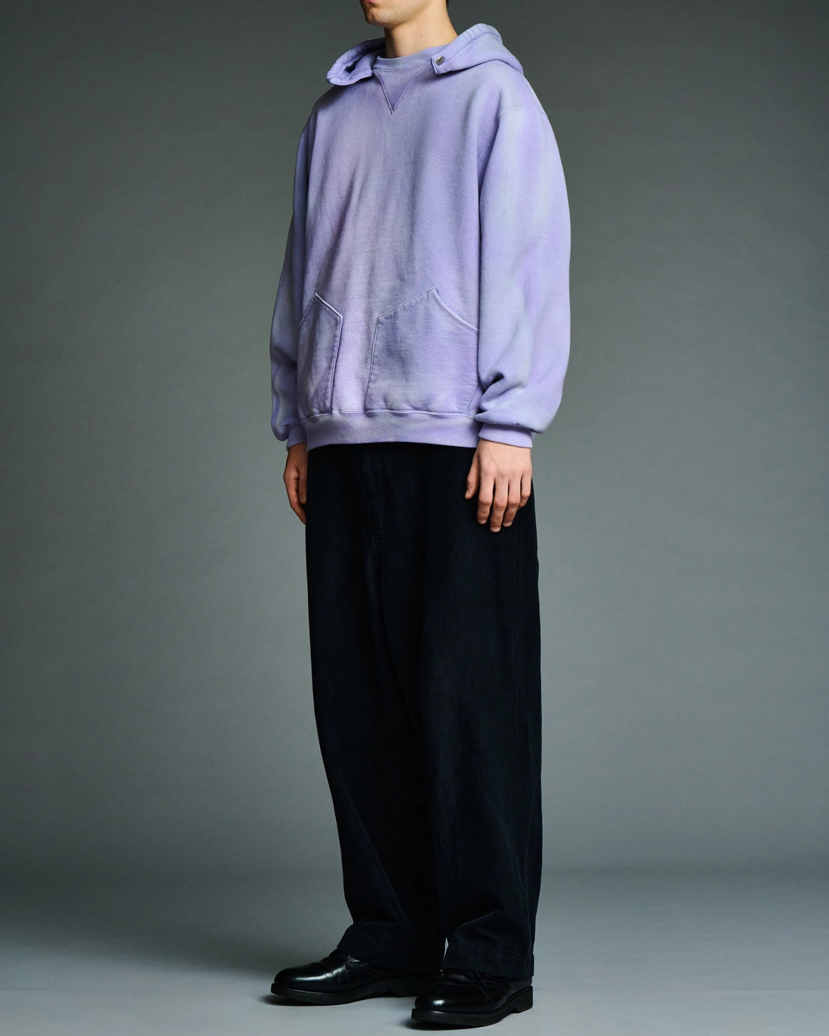 A.PRESSE / Vintage Attached Snap Hood Sweat Parka (26AAP-05-13)